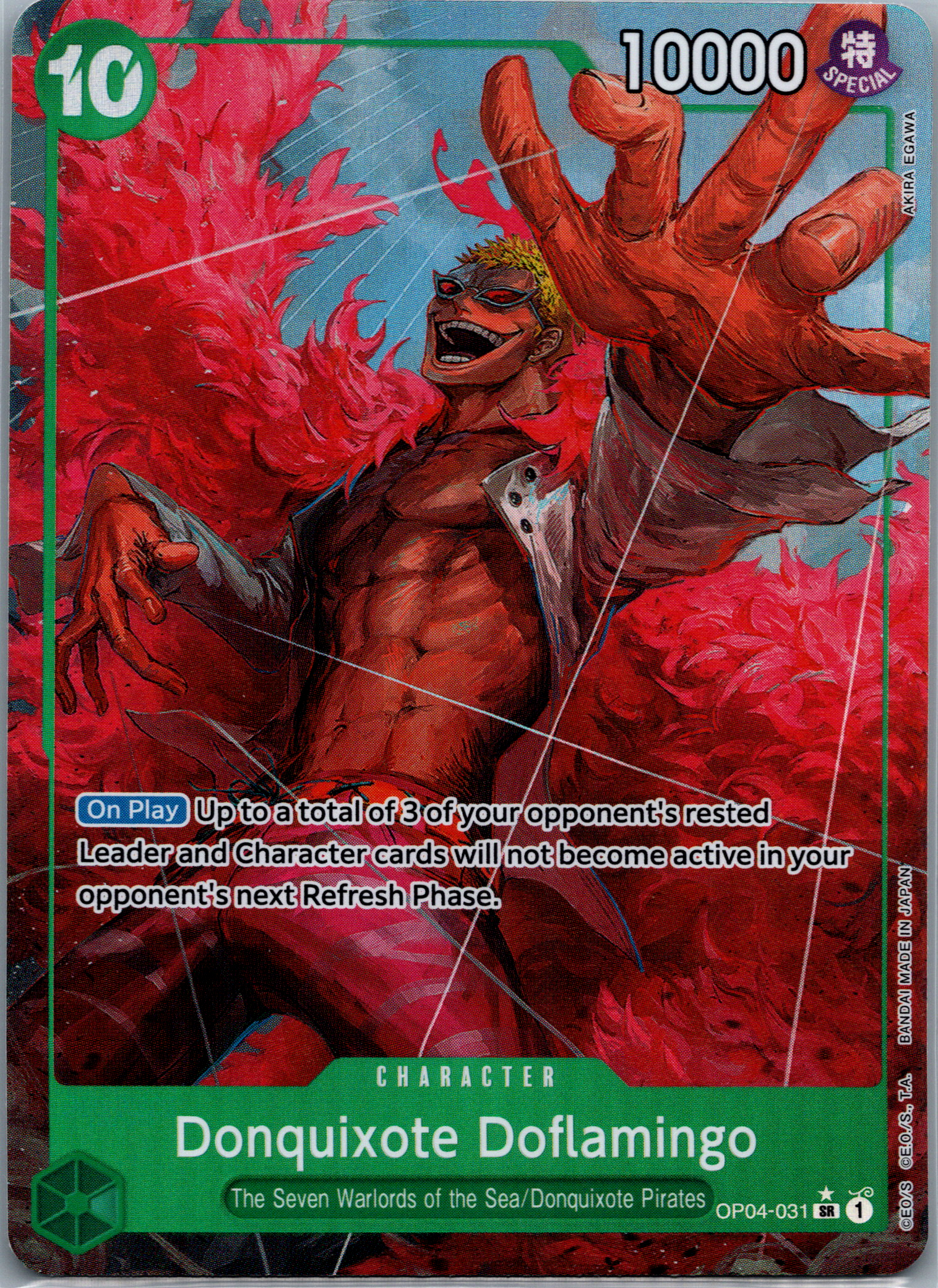 Donquixote Doflamingo (OP04-031) (Alternate Art) NM image 0