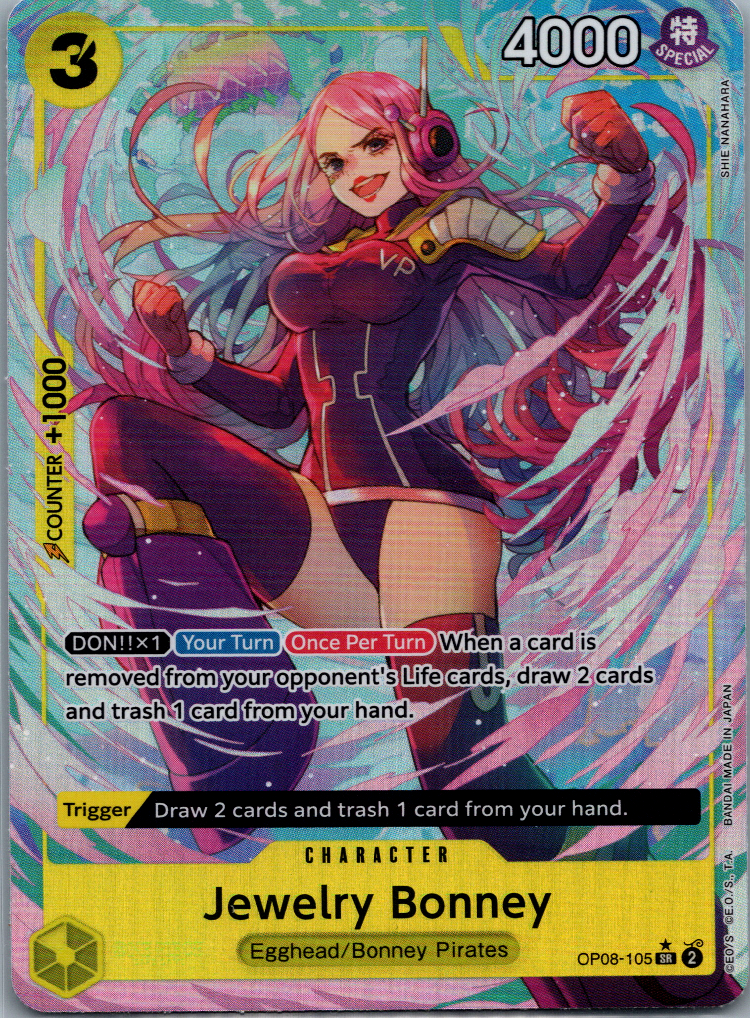 Jewelry Bonney (OP08-105) (Alternate Art) NM image 0