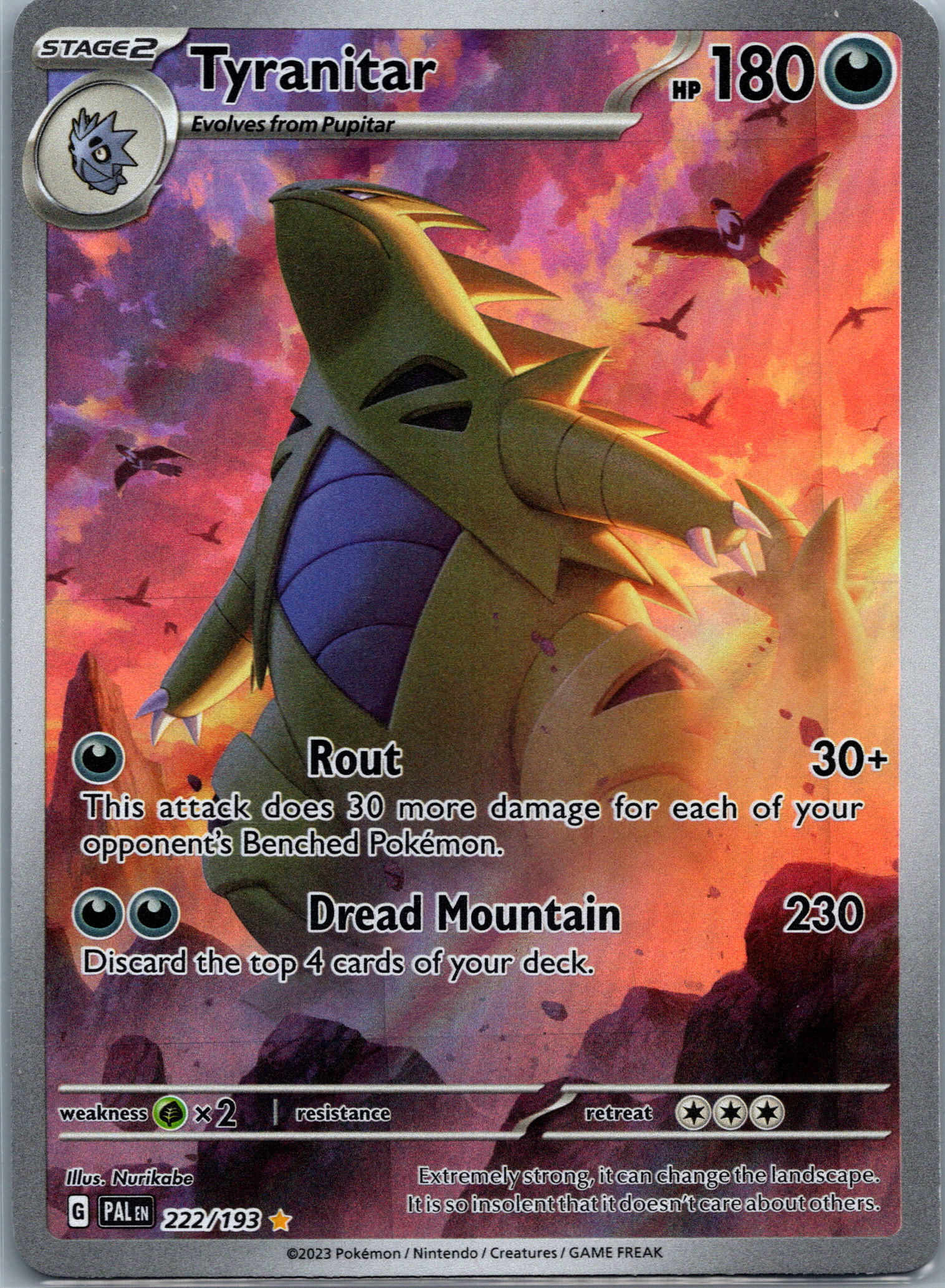 Tyranitar (222/193) Lightly Played image 0