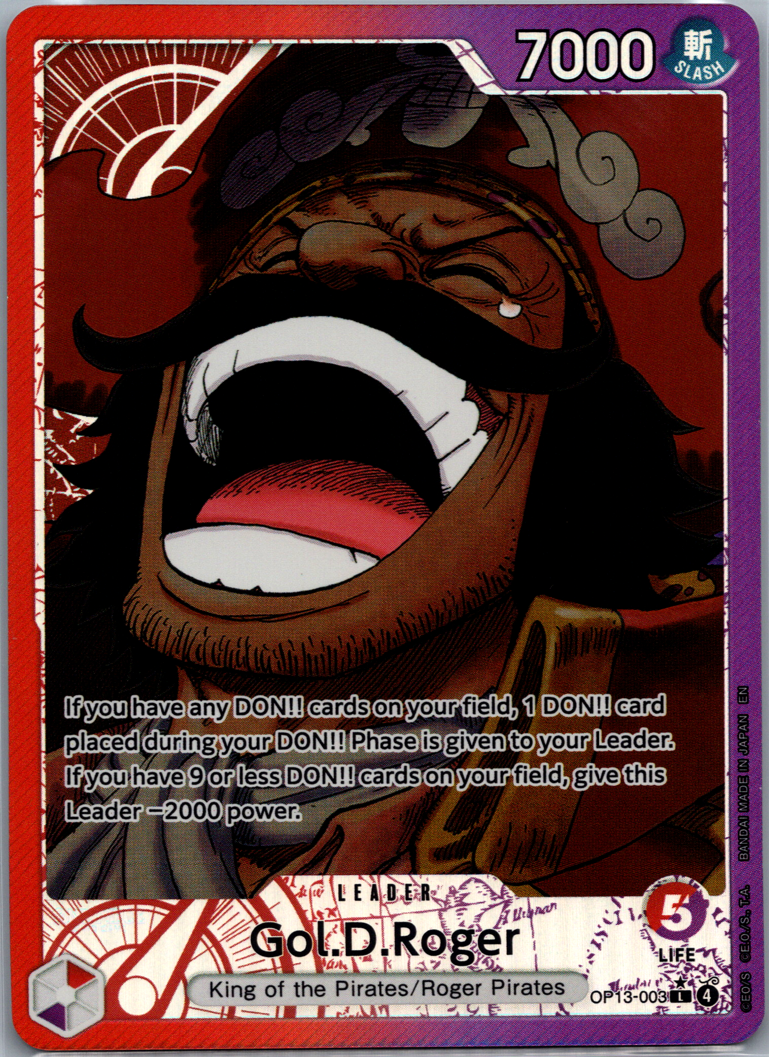 Gol.D.Roger (OP13-003) (Alternate Art) NM image 0