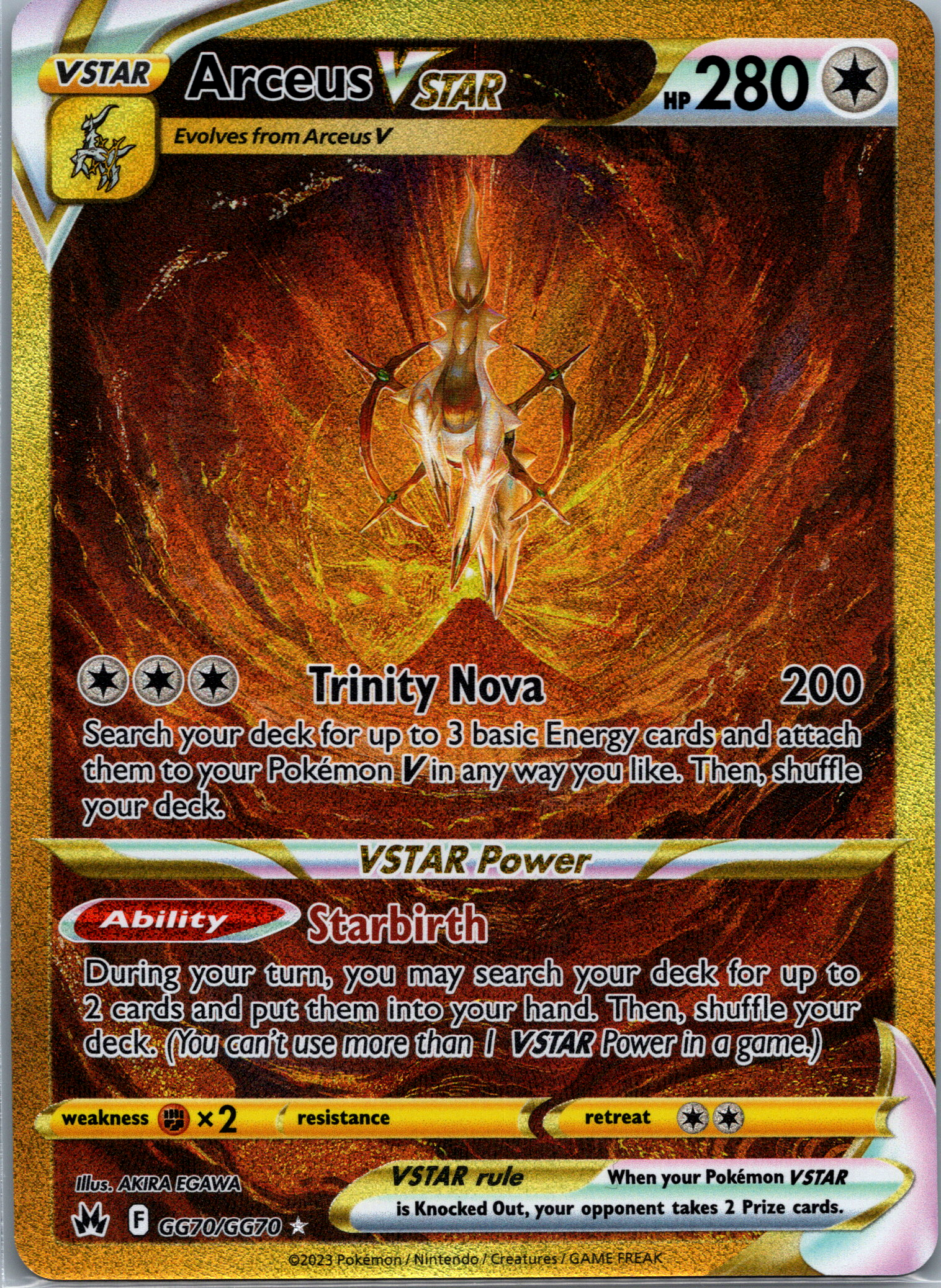 Arceus VSTAR( GG70/GG70) NM image 0