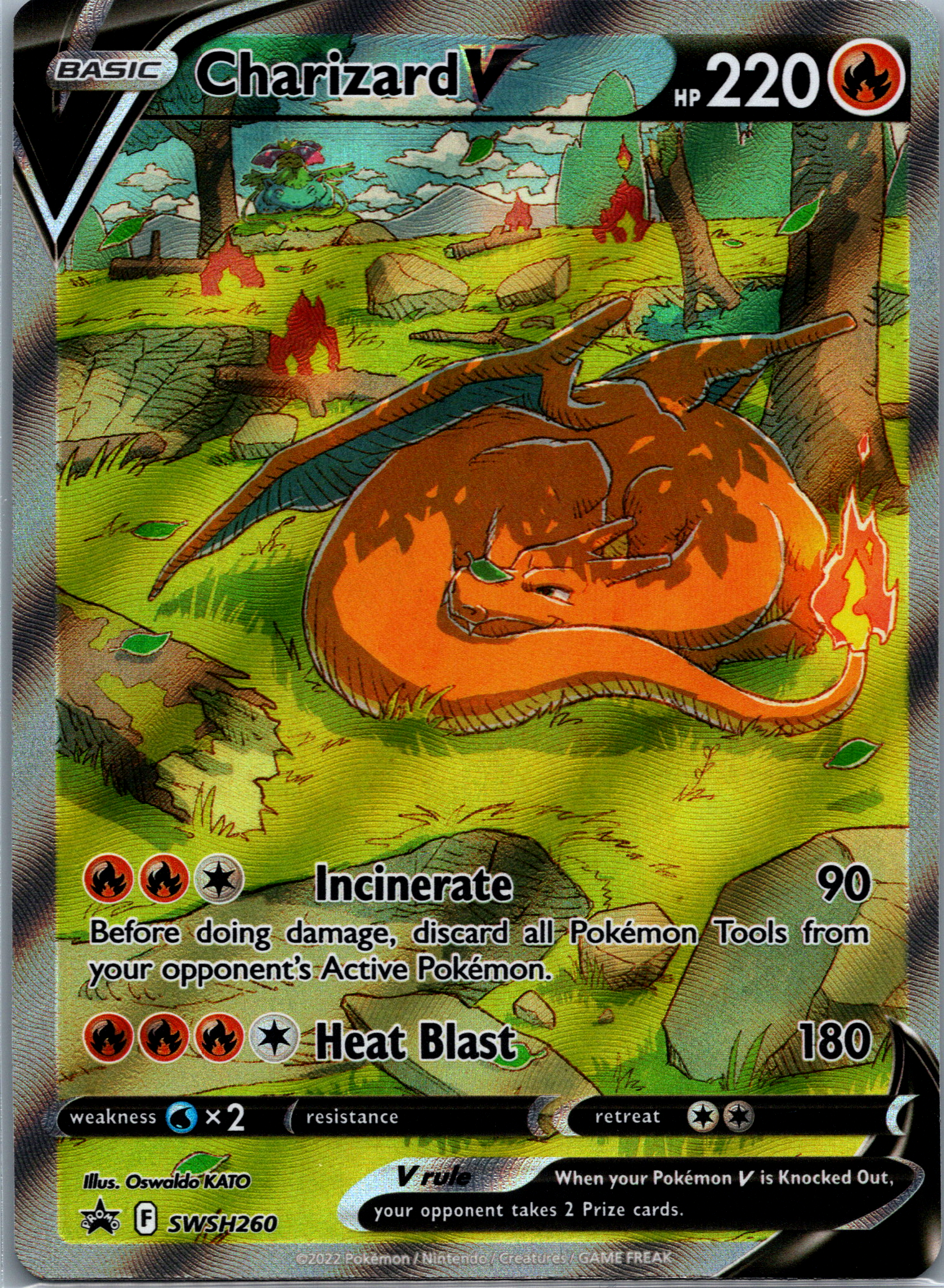 Charizard V (SWSH260) NM image 0