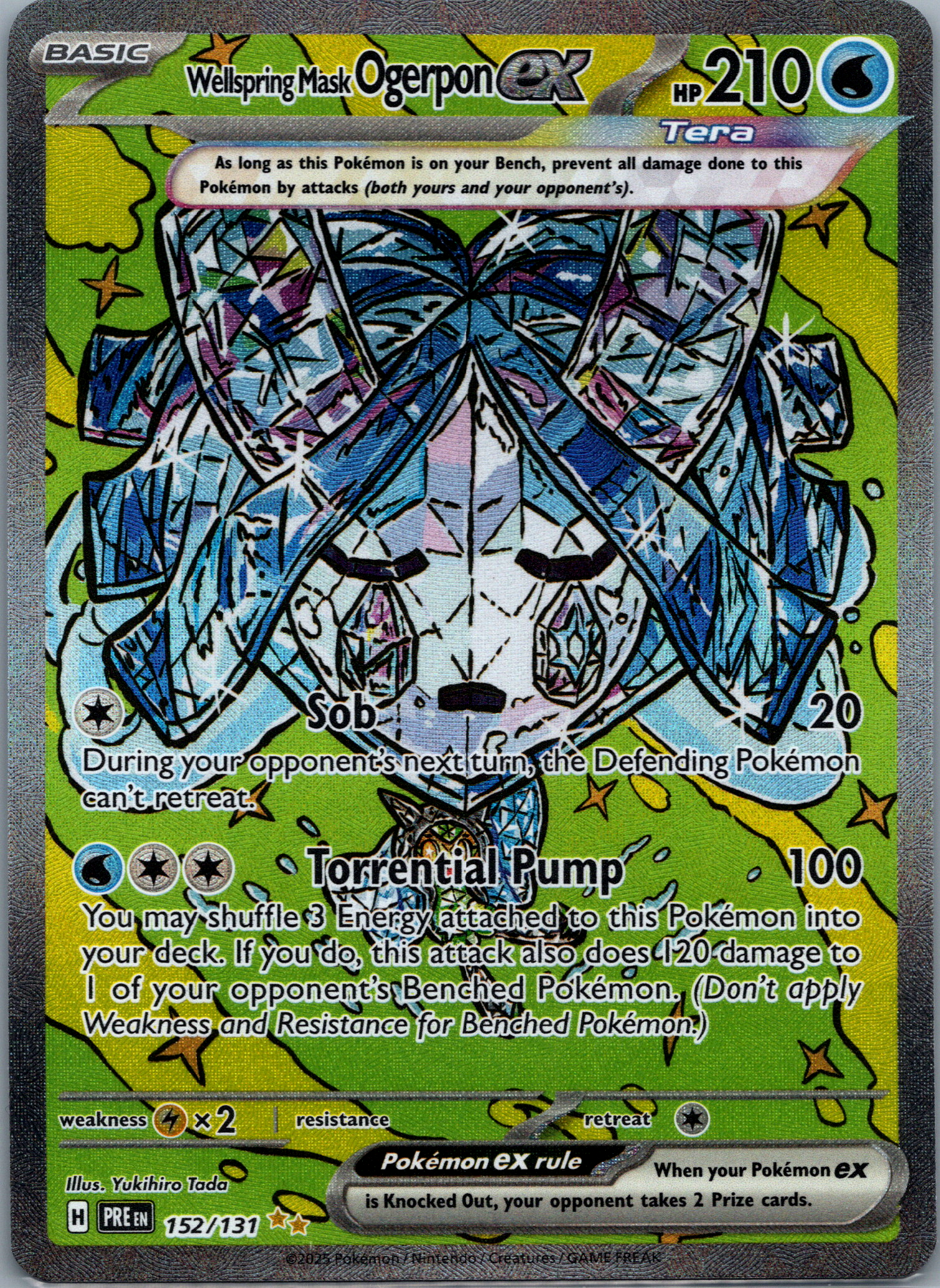 Wellspring Mask Ogerpon ex (152/131) NM image 0