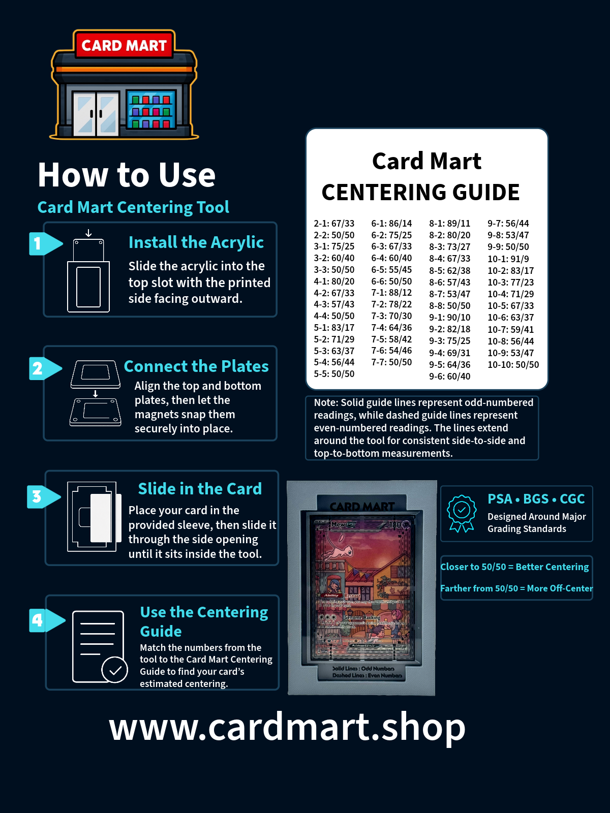 Card Mart Centering Tool