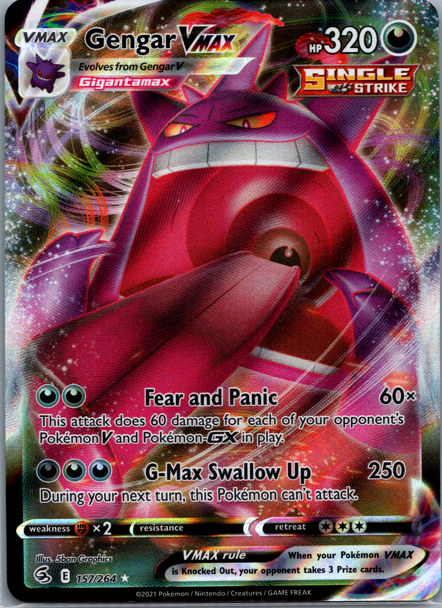 Gengar VMAX (157/264) NM image 0