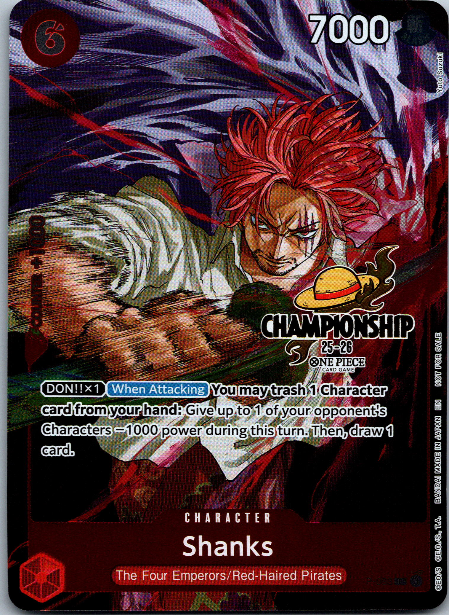 Shanks (P-083) Championship 25-26 Promo NM image 0