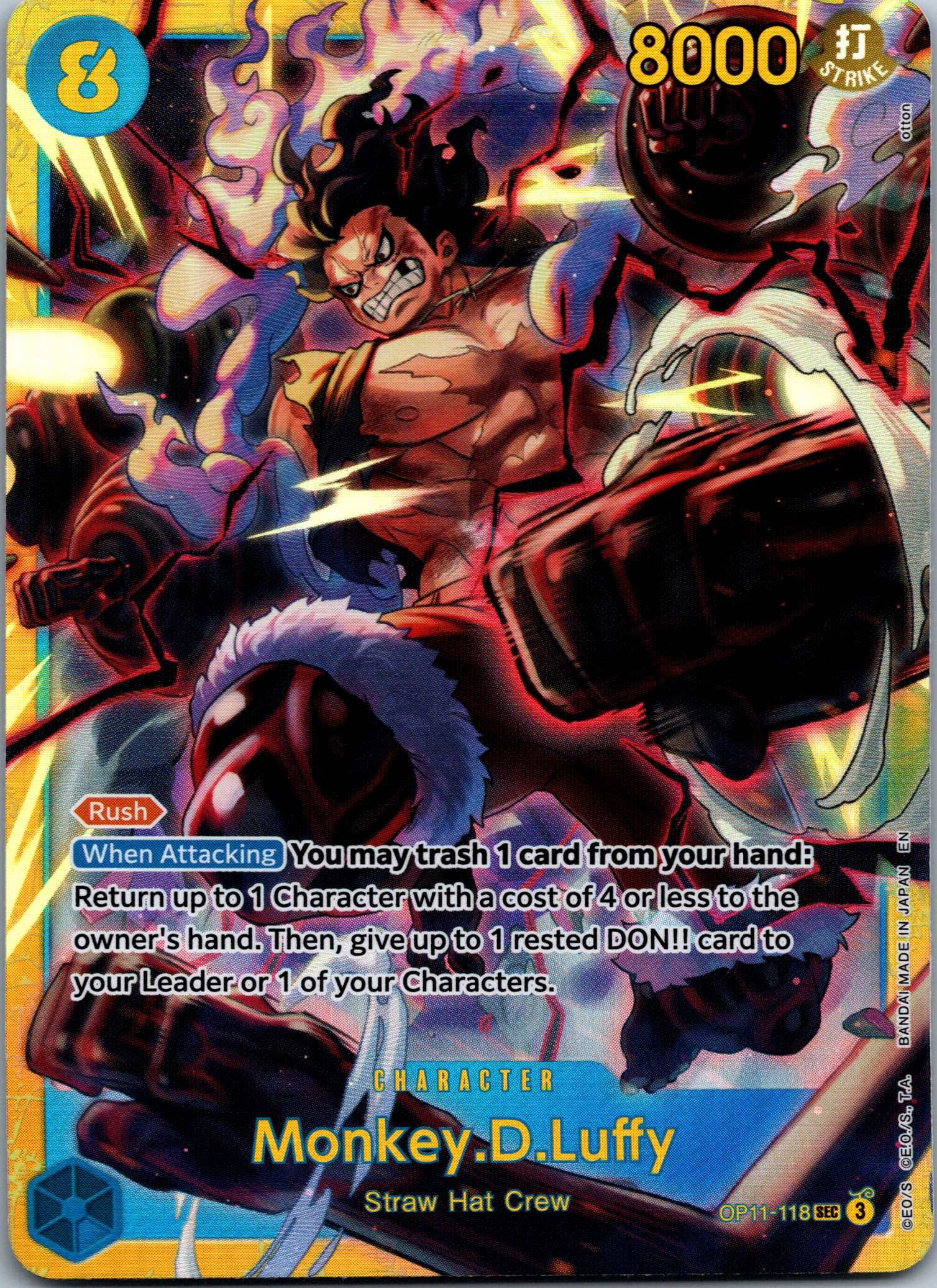 Monkey.D.Luffy (OP11-118) NM image 0